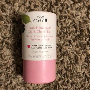 100% pure cosmetics lip and cheek tint